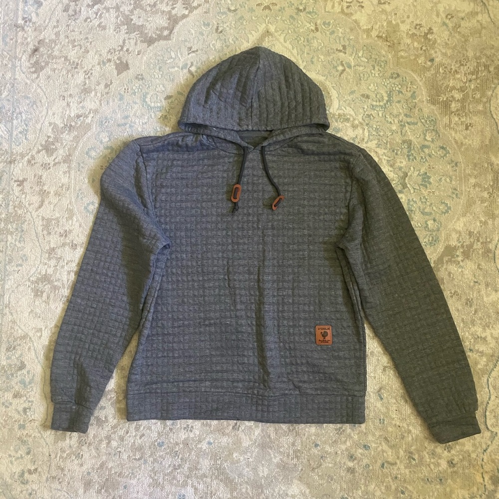 Gray pullover hoodie
